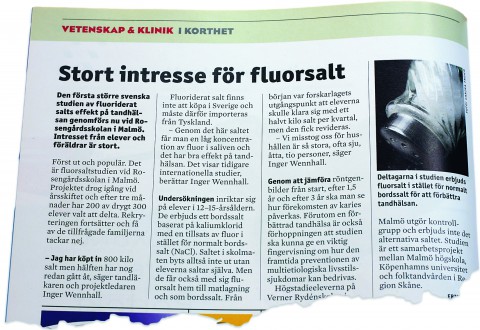 saltfaksimil Studien har inneburit en del oväntade upptäckter. Att barn saltar sina knäckebrödsmackor är en.