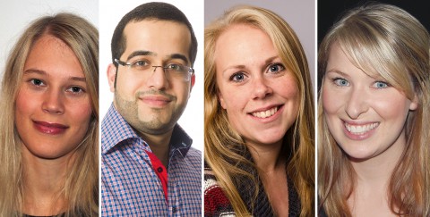 Malin Högman, Ahmad Nseir, Emelie Månsson och Turid Tidblom.